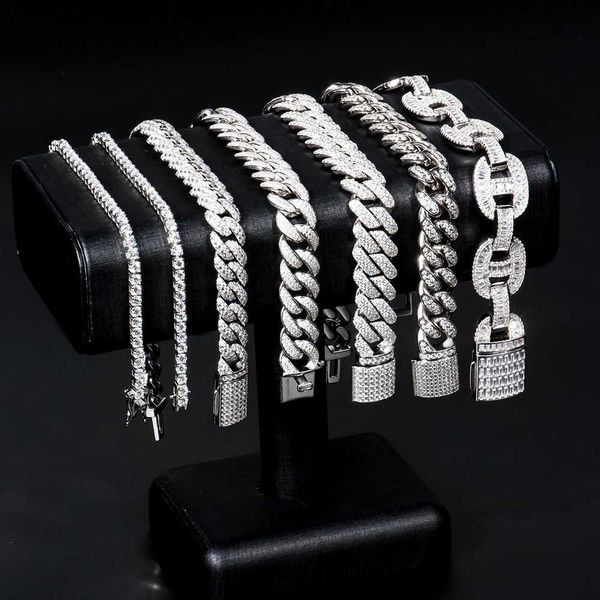 hiphop bracelet 925 sterling silver 10mm width iced out fl clarity moissanite cuban bracelet chain for men
hiphop bracelet 925 sterling silver 10mm width iced out fl clarity moissanite cuban bracelet chain for men