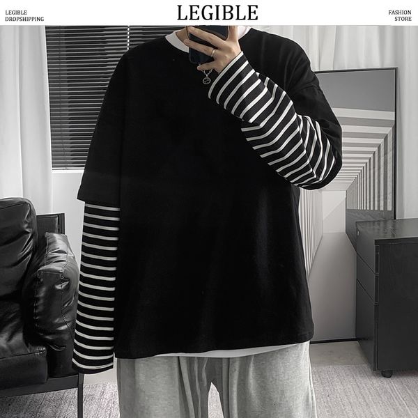 mens tshirts hip hop long sleeve shirts oneck striped patchwork shirt fashion casual comfortable shirts spring autumn 230512, White;black
mens tshirts hip hop long sleeve shirts oneck striped patchwork shirt fashion casual comfortable shirts spring autumn 230512, White;black