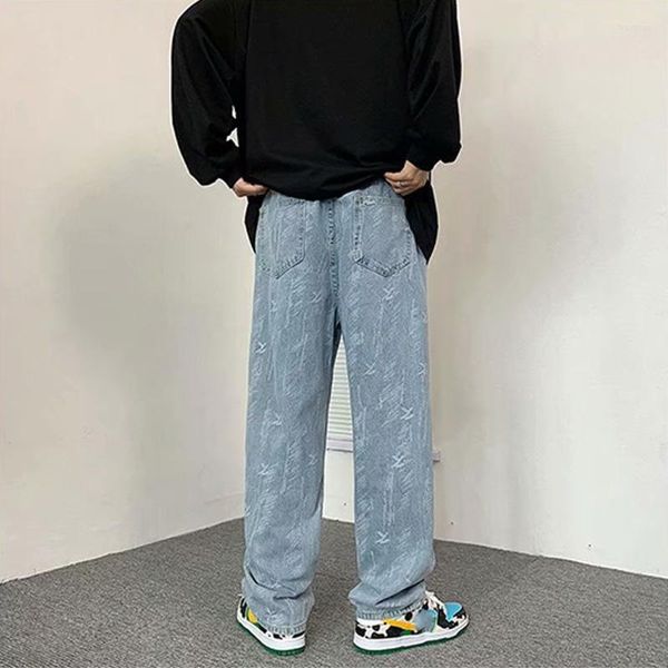 men's jeans j girls men's baggy straight wide leg pants oversized bottoms high street fashion denim trousers spring and autumn y2k, Blue
men's jeans j girls men's baggy straight wide leg pants oversized bottoms high street fashion denim trousers spring and autumn y2k, Blue