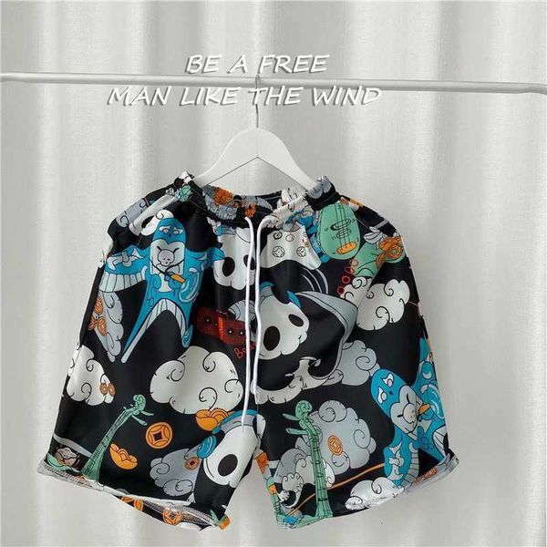 men's clothing sports shorts summer beach thin trendy brand pants loose casual men, White;black
men's clothing sports shorts summer beach thin trendy brand pants loose casual men, White;black
