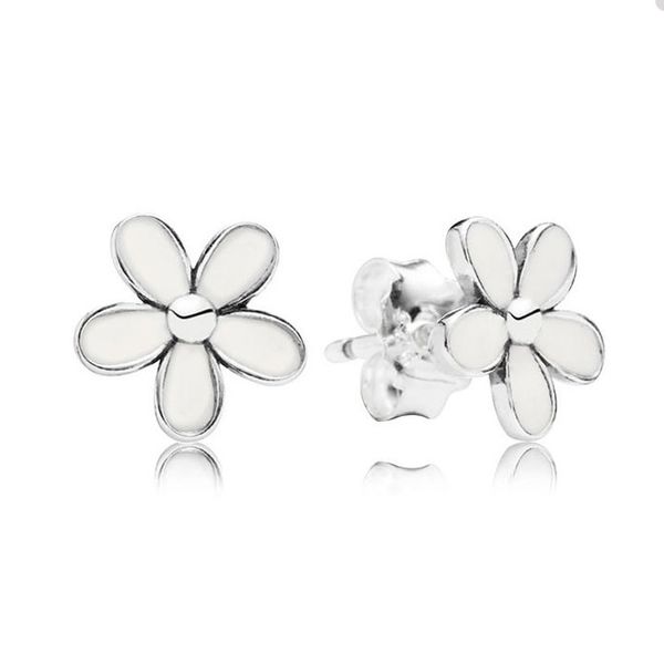 white daisy flower stud earrings for pandora authentic sterling silver party jewelry diamond earring set for women sisters gift cute earring, Golden;silver
white daisy flower stud earrings for pandora authentic sterling silver party jewelry diamond earring set for women sisters gift cute earring, Golden;silver