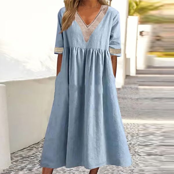 casual dresses women hollow out loose mini dress fashion off shoulder a-line cotton dress casual spring patchwork lace long sleeve dress 230, Black;gray
casual dresses women hollow out loose mini dress fashion off shoulder a-line cotton dress casual spring patchwork lace long sleeve dress 230, Black;gray