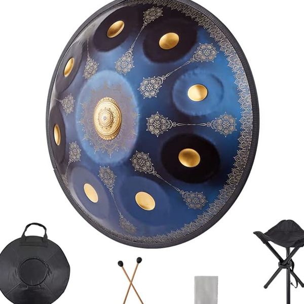 drum handpan instrument 9 notes steel tongue drum in d minor 55.88 cm steel tambourine with carrying bag
drum handpan instrument 9 notes steel tongue drum in d minor 55.88 cm steel tambourine with carrying bag