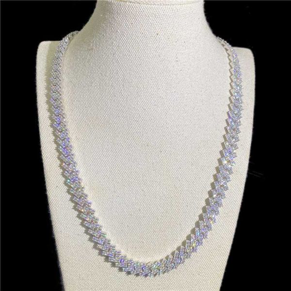 authentic gold plated 10mm 925 cuban link chain moissanite iced out wholesale cuban chain jewelry, Silver
authentic gold plated 10mm 925 cuban link chain moissanite iced out wholesale cuban chain jewelry, Silver