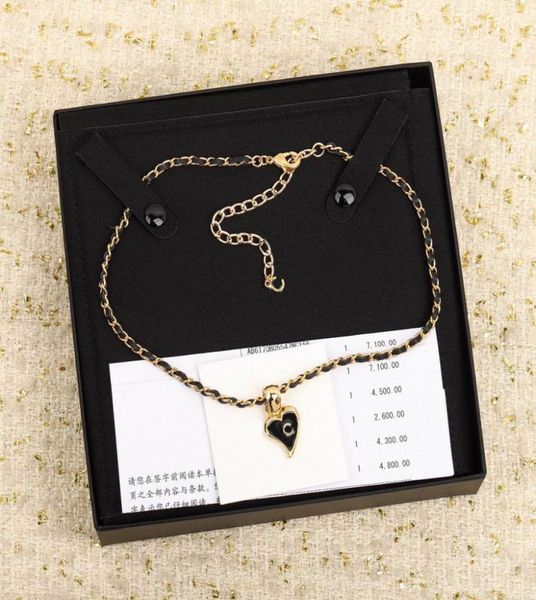 2022 pendant necklace with small heart shape and black color enamel color genuine leather for women wedding jewelry gi6789756, Silver
2022 pendant necklace with small heart shape and black color enamel color genuine leather for women wedding jewelry gi6789756, Silver