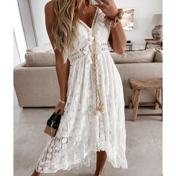 swimwear vneck lace up cover up for woman white lace loose holiday beach slip dress 2023 summer maxi dress beachwear, White;black
swimwear vneck lace up cover up for woman white lace loose holiday beach slip dress 2023 summer maxi dress beachwear, White;black