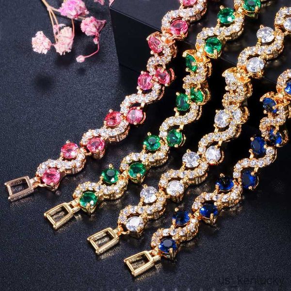 charm bracelets colorful wave crystal stone link bracelet gift for her fashion couple jewelry tennis bracelet for women, Golden;silver
charm bracelets colorful wave crystal stone link bracelet gift for her fashion couple jewelry tennis bracelet for women, Golden;silver