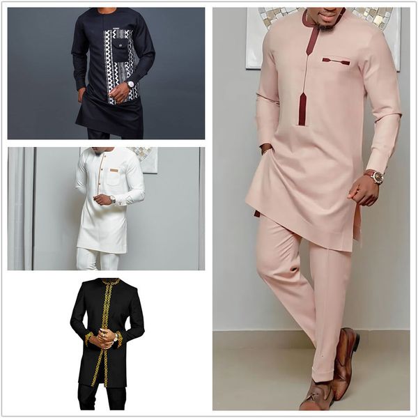 men's tracksuits men's sets long-sleeved embroidered solid color shirt casual pants 2-piece suit party festival elements man outfi, Gray
men's tracksuits men's sets long-sleeved embroidered solid color shirt casual pants 2-piece suit party festival elements man outfi, Gray