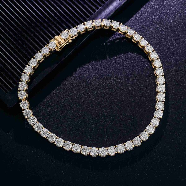 4mm moissanite prong setting 10k 14k 18k gold tennis chain 6-9 inch iced out good quality tennis bracelet for man and women, Silver
4mm moissanite prong setting 10k 14k 18k gold tennis chain 6-9 inch iced out good quality tennis bracelet for man and women, Silver