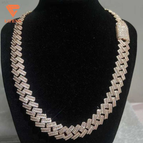 2023 new design iced out moissanite diamonds baguette hip hop cuban chain vvs moissanite necklace, Silver 
2023 new design iced out moissanite diamonds baguette hip hop cuban chain vvs moissanite necklace, Silver