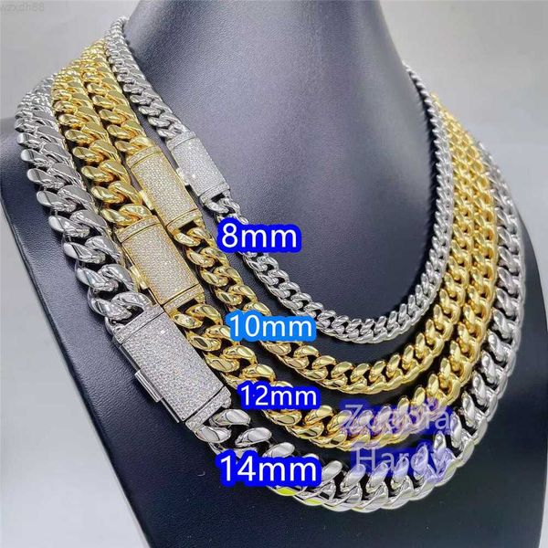 8mm 10mm 12mm 14mm 18mm iced out diamond moissanite clasp miami cuban necklace stainless steel gold cuban necklace, Silver
8mm 10mm 12mm 14mm 18mm iced out diamond moissanite clasp miami cuban necklace stainless steel gold cuban necklace, Silver