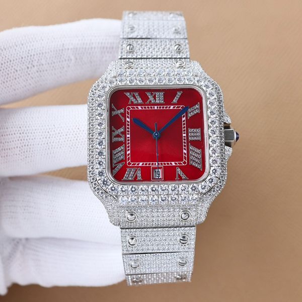 diamond watch mens automatic mechanical 8215 watches 40mm business women wristwatch with diamond-studded steel bracelet montre de luxe, Slivery;brown
diamond watch mens automatic mechanical 8215 watches 40mm business women wristwatch with diamond-studded steel bracelet montre de luxe, Slivery;brown