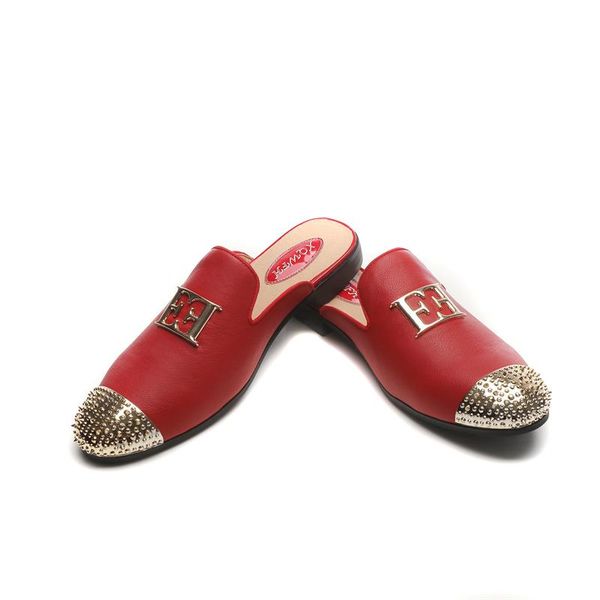 2022 mens red leather loafers indoor comfortable breathable male slipper outdoor men beach shoes, Black
2022 mens red leather loafers indoor comfortable breathable male slipper outdoor men beach shoes, Black