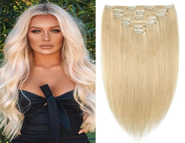 10a grade virgin human hair clip in extensions 60 platinum blonde double weft clip on hair extensions 120g 8pcs6939899, Black;brown
10a grade virgin human hair clip in extensions 60 platinum blonde double weft clip on hair extensions 120g 8pcs6939899, Black;brown