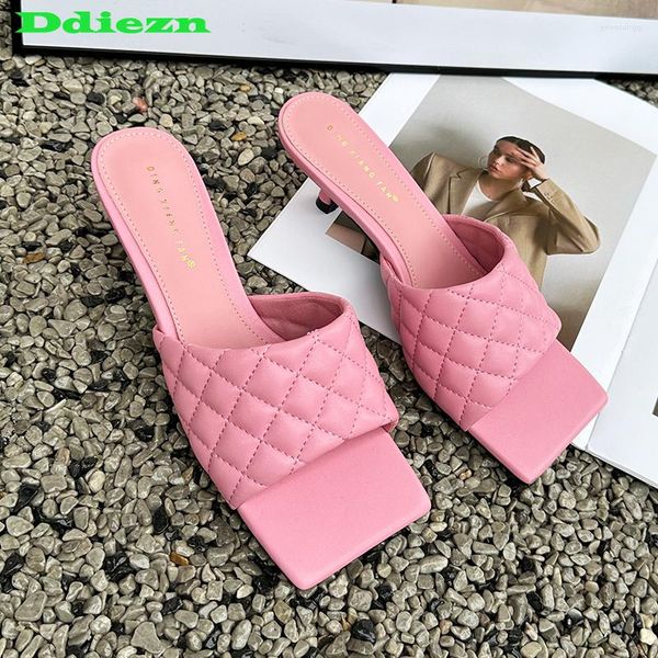women new 2023 designer dress shoes sandals pumps square female heels fashion brand shallow ladies sandal slippers womens heels, Black
women new 2023 designer dress shoes sandals pumps square female heels fashion brand shallow ladies sandal slippers womens heels, Black