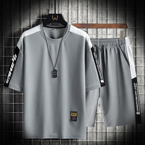 men's tracksuits summer tracksuit men tshirt and shorts fashion two pieces set mens casual short sleeve set sports suit trendy running, Gray
men's tracksuits summer tracksuit men tshirt and shorts fashion two pieces set mens casual short sleeve set sports suit trendy running, Gray