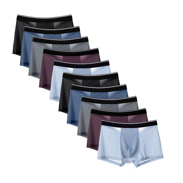 underpants 10pcs/lot underwear men ice silk boxers homme underpants male panties breathbale comfortable dry shorts plus size 230515, Black;white
underpants 10pcs/lot underwear men ice silk boxers homme underpants male panties breathbale comfortable dry shorts plus size 230515, Black;white