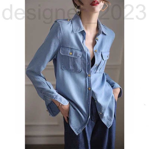 women's blouses & shirts luxuriousl 2023 spring denim shirt fashion othing usiness sleeve kashi grade t- metal uckle casual irthday mot, White
women's blouses & shirts luxuriousl 2023 spring denim shirt fashion othing usiness sleeve kashi grade t- metal uckle casual irthday mot, White