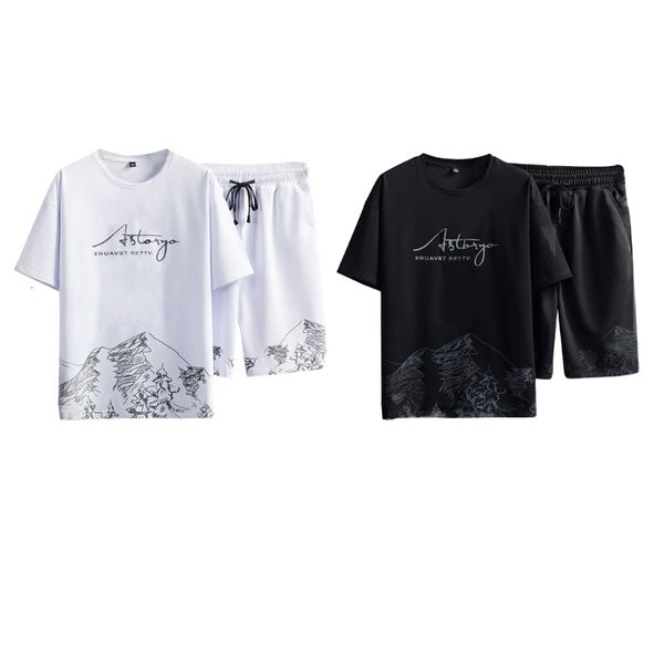 mens tracksuits 2 piece outfits sets fashion mountain graphic summer short sleeve oneck tshirt and shorts with pockets 230512, Gray
mens tracksuits 2 piece outfits sets fashion mountain graphic summer short sleeve oneck tshirt and shorts with pockets 230512, Gray