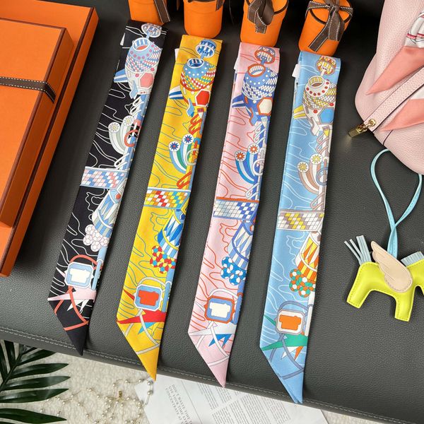 and high-end majia silk scarf twill womens silk long bag silk scarf arm bag ribbon wrapped handle decorative thin narrow small, Blue;gray
and high-end majia silk scarf twill womens silk long bag silk scarf arm bag ribbon wrapped handle decorative thin narrow small, Blue;gray
