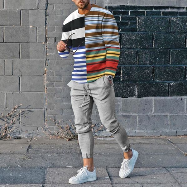 men's tracksuits spring autumn men fashion simple stripe tracksuit sweatshirt pant 2 piece set clothing women outdoor casual suit size, Gray
men's tracksuits spring autumn men fashion simple stripe tracksuit sweatshirt pant 2 piece set clothing women outdoor casual suit size, Gray