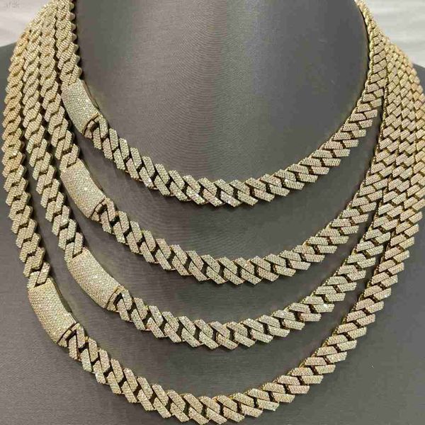 customize hip hop s925 10mm two rows moissanite iced out cuban chain necklace, Silver
customize hip hop s925 10mm two rows moissanite iced out cuban chain necklace, Silver