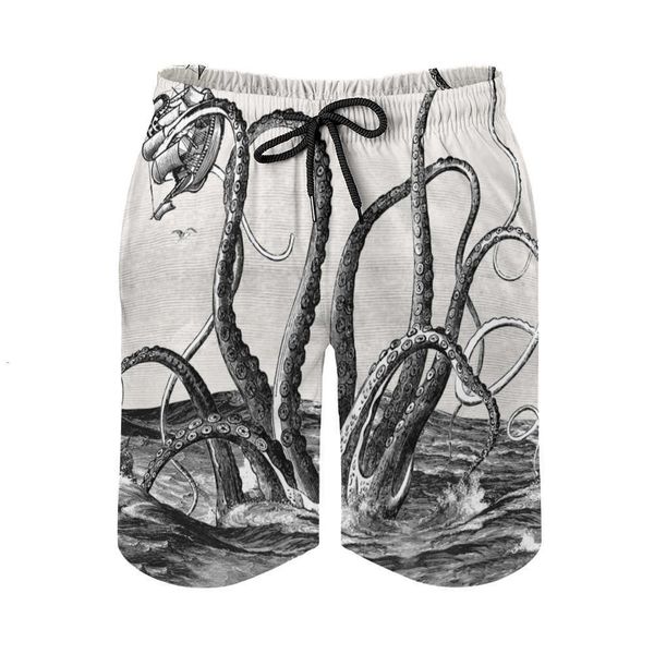 men's clothing straight hair summer picture series shorts for beach water pants, White;black
men's clothing straight hair summer picture series shorts for beach water pants, White;black