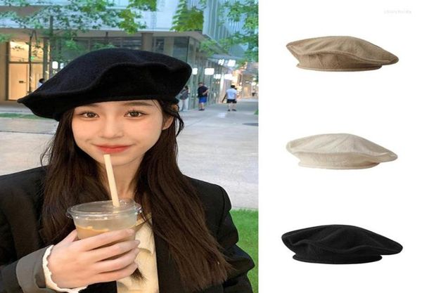 berets french soft knitted beret women female solid korean knit pleats vacation streetwear painter autumn winter hat whole5877454, Blue;gray
berets french soft knitted beret women female solid korean knit pleats vacation streetwear painter autumn winter hat whole5877454, Blue;gray