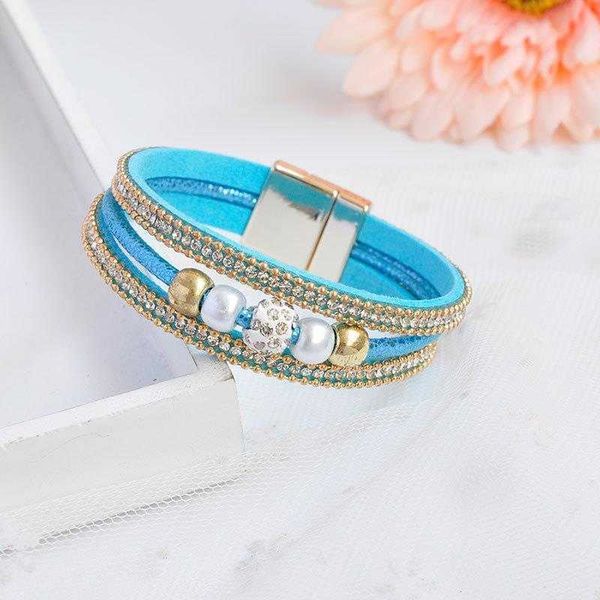 style leather magnetic snap rhinestone fashion bracelet pearl ball, Golden;silver
style leather magnetic snap rhinestone fashion bracelet pearl ball, Golden;silver