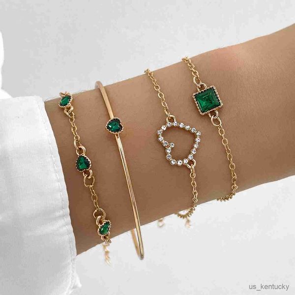 charm bracelets pcs heart bracelets for women gold color vintage simple green crystal cuff chains set dating jewelry gifts, Golden;silver
charm bracelets pcs heart bracelets for women gold color vintage simple green crystal cuff chains set dating jewelry gifts, Golden;silver