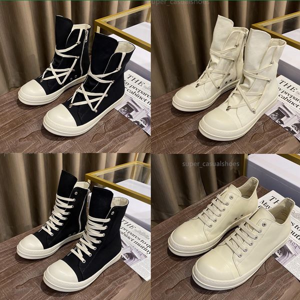 2023 rick owen canvas shoes platform shoes men women high low sneakers retro booties thick bottom boots with box size 35-47, Black
2023 rick owen canvas shoes platform shoes men women high low sneakers retro booties thick bottom boots with box size 35-47, Black