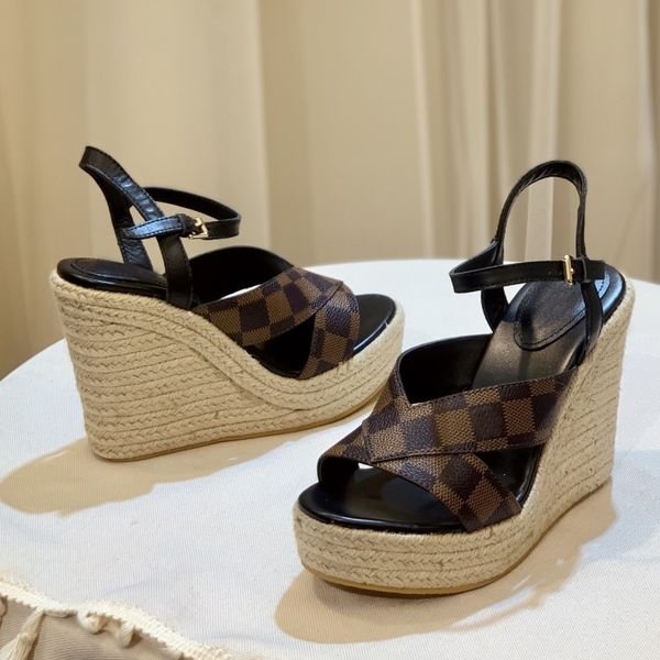 monograms plaid wedges espadrilles slipper designer sandals women denim leather pumps straw heels parting wedding dress shoes ankle strap pl, Black
monograms plaid wedges espadrilles slipper designer sandals women denim leather pumps straw heels parting wedding dress shoes ankle strap pl, Black