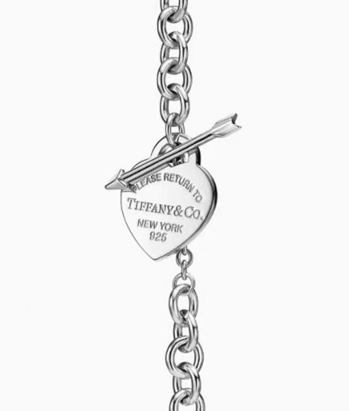 2023 new t thick chain heart arrow series ti home necklace europe and america men and women with collarbone chain couple ne, Silver
2023 new t thick chain heart arrow series ti home necklace europe and america men and women with collarbone chain couple ne, Silver