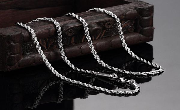316l stainless steel ed rope chain necklace 2mm 1824inches fashion jewelry 8827215, Silver
316l stainless steel ed rope chain necklace 2mm 1824inches fashion jewelry 8827215, Silver