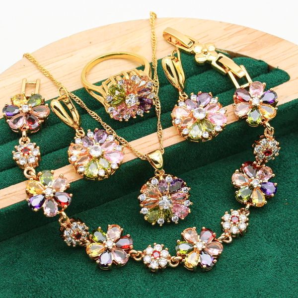 wedding jewelry sets classic 925 silver gold color jewelry sets for women wedding multicolor zircon bracelet earrings necklace pendant ring, Slivery;golden
wedding jewelry sets classic 925 silver gold color jewelry sets for women wedding multicolor zircon bracelet earrings necklace pendant ring, Slivery;golden