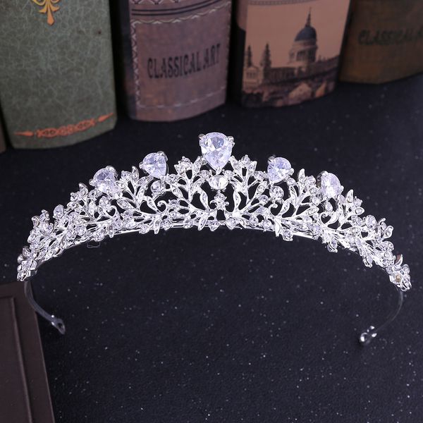 luxury rhinestone headpieces for bride crystal wedding hair tiaras popular fashion jewelry for females gift, Silver
luxury rhinestone headpieces for bride crystal wedding hair tiaras popular fashion jewelry for females gift, Silver