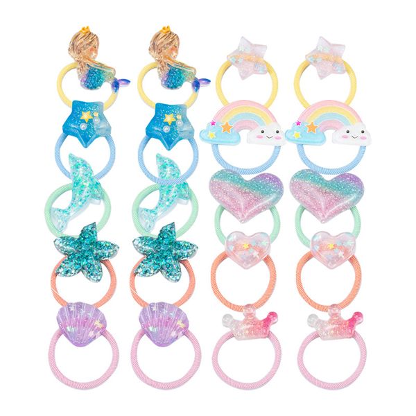 16160 cute baby girls hair rope resin cartoon mermaid rainbow crown kids hair ring high elastic hairband children girl hairs rings, Slivery;white
16160 cute baby girls hair rope resin cartoon mermaid rainbow crown kids hair ring high elastic hairband children girl hairs rings, Slivery;white