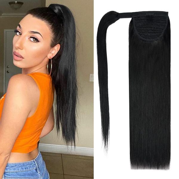 14" human hair ponytail extensions 120g #1 jet black 100% remy human hair wrap around long ponytail clip in hair extensions straight on
14" human hair ponytail extensions 120g #1 jet black 100% remy human hair wrap around long ponytail clip in hair extensions straight on