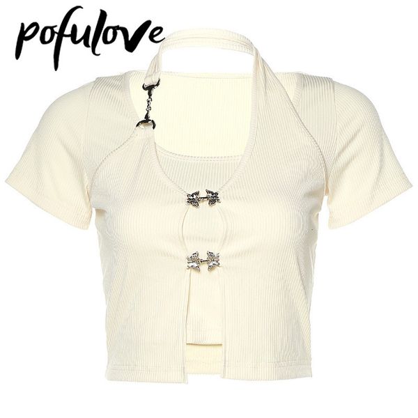 women's t shirt t shirt palsu dua potong t shirt gantung leher ramping desain atasan gaya wanita pendek tidak beraturan musim panas har, White
women's t shirt t shirt palsu dua potong t shirt gantung leher ramping desain atasan gaya wanita pendek tidak beraturan musim panas har, White