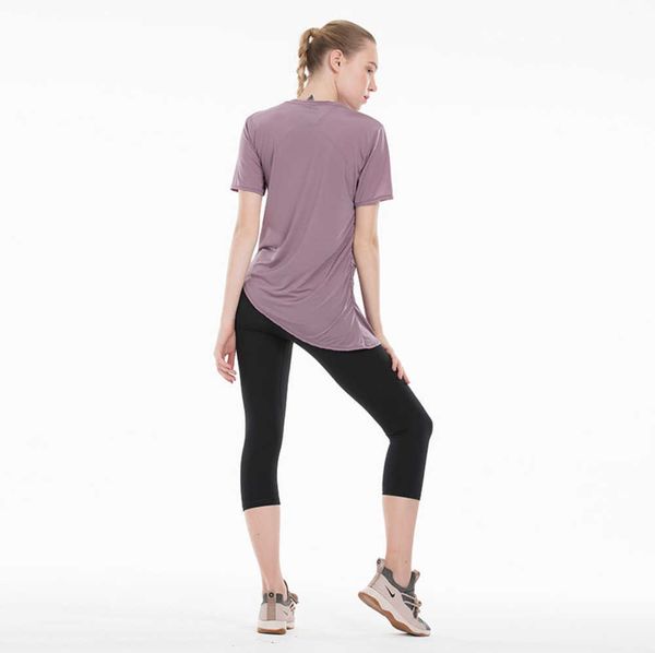naked-feels fabrics loose gym workout yoga t-shirt women breathable plain fitness sport short sleeved shirts sunscreen design 50ess, White
naked-feels fabrics loose gym workout yoga t-shirt women breathable plain fitness sport short sleeved shirts sunscreen design 50ess, White