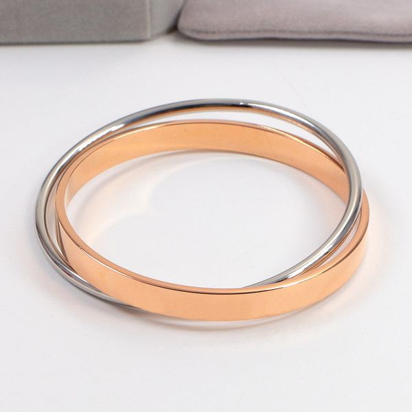 real stainless steel love bangles gold silver rose colors ring double ring bracelet women men trendy jewelry, Black
real stainless steel love bangles gold silver rose colors ring double ring bracelet women men trendy jewelry, Black