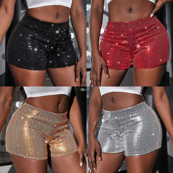 women's shorts high waist shorts pants since elastic sequins bead piece clothing performance increase 230512, White;black
women's shorts high waist shorts pants since elastic sequins bead piece clothing performance increase 230512, White;black