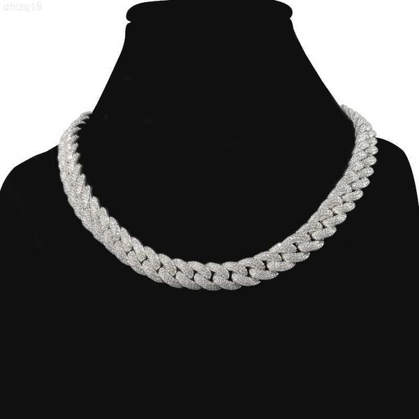 differentiate between 14mm full diamond cuban chain versatile hip-hop necklace trendy european and american diamond rap hiphop, Silver
differentiate between 14mm full diamond cuban chain versatile hip-hop necklace trendy european and american diamond rap hiphop, Silver