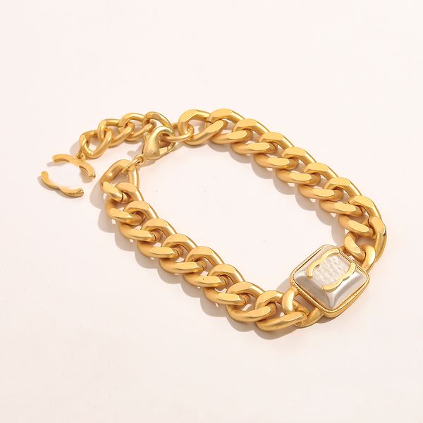 luxury design bangles brand letter bracelet chain famous women 18k gold plated stainless steel pearl wristband link chain couple gifts jewer, Black
luxury design bangles brand letter bracelet chain famous women 18k gold plated stainless steel pearl wristband link chain couple gifts jewer, Black