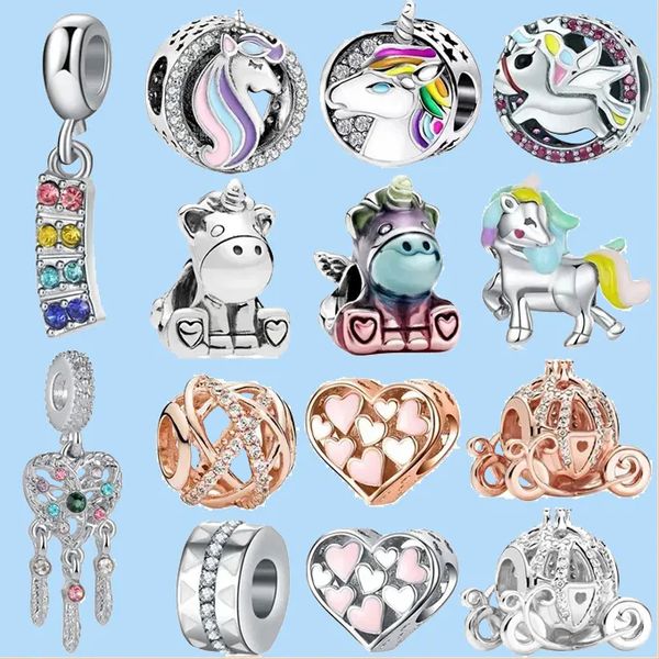 925 charm beads accessories fit pandora charms jewelry beads jewelry gift wholesale 1pcs new cute rainbow dream catcher crown unicorn, Black
925 charm beads accessories fit pandora charms jewelry beads jewelry gift wholesale 1pcs new cute rainbow dream catcher crown unicorn, Black
