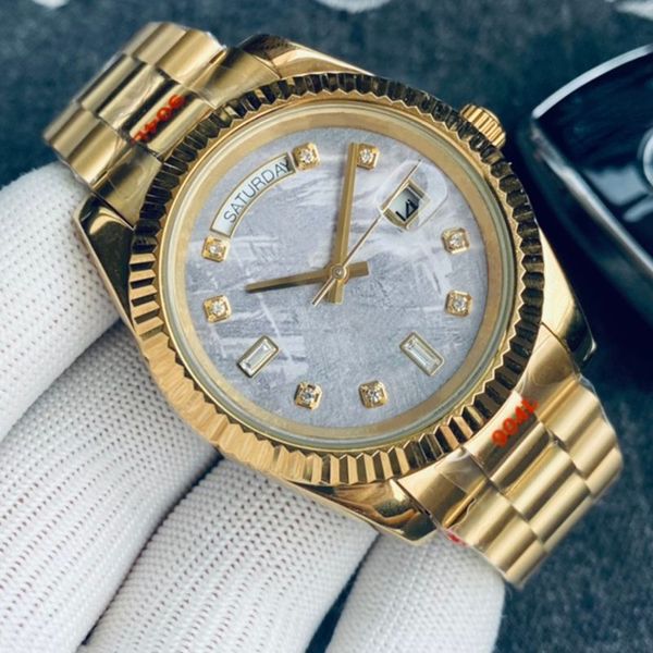 luxury gold strap 41mm grey dial mens watch self-winding mechanical watches casual business wristwatch original stainless steel strap sports, Slivery;brown
luxury gold strap 41mm grey dial mens watch self-winding mechanical watches casual business wristwatch original stainless steel strap sports, Slivery;brown