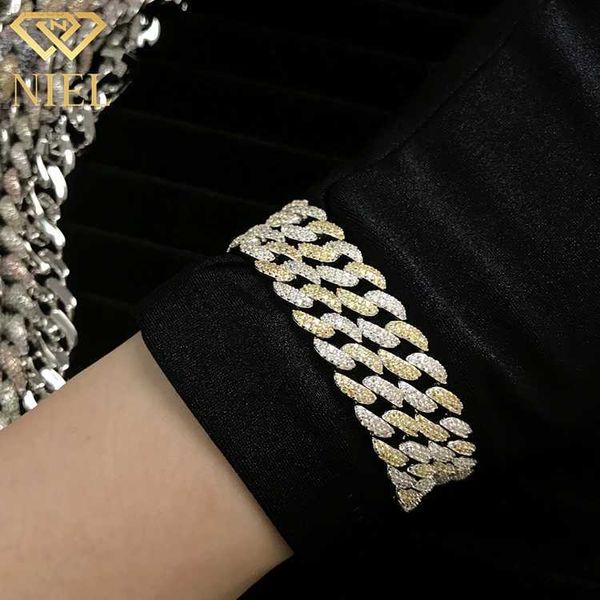 16mm iced white yellow sapphire bracelet silver 925 link chain cuban chains for women custom hip hop jewelry
16mm iced white yellow sapphire bracelet silver 925 link chain cuban chains for women custom hip hop jewelry
