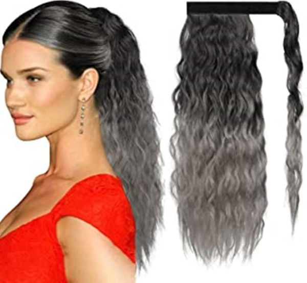 wraps gray ponytail hair piece for black women long corn wave ponytail extension8319037
wraps gray ponytail hair piece for black women long corn wave ponytail extension8319037