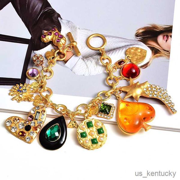 charm bracelets wholesale vintage colorful heart rhinone bracelets crystals fine jewelry accessories for women christmas, Golden;silver
charm bracelets wholesale vintage colorful heart rhinone bracelets crystals fine jewelry accessories for women christmas, Golden;silver