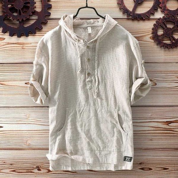 men's t-shirts linen t shirt men summer clothes with hood breathe cool thin men fashion clothing short sleeve shirts casual streetwear, White;black
men's t-shirts linen t shirt men summer clothes with hood breathe cool thin men fashion clothing short sleeve shirts casual streetwear, White;black